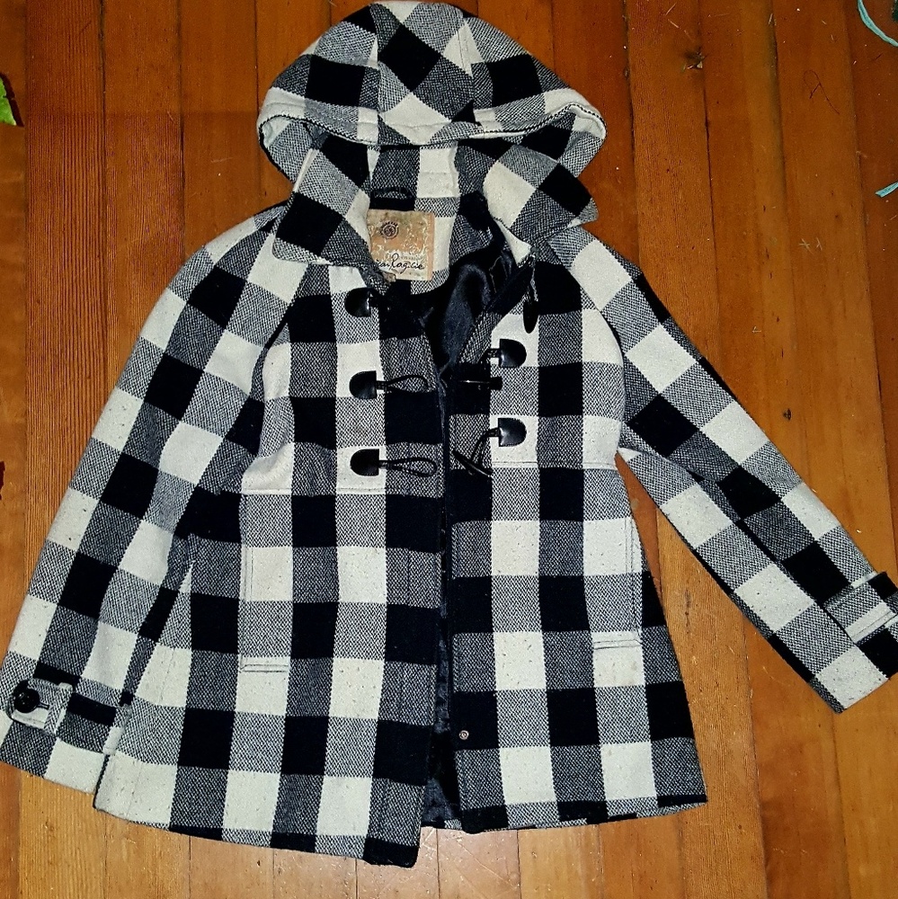 American Rag Plaid Peacoat